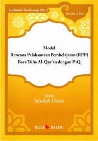 Model RPP baca tulis Ql Qur'an dengan P3Q